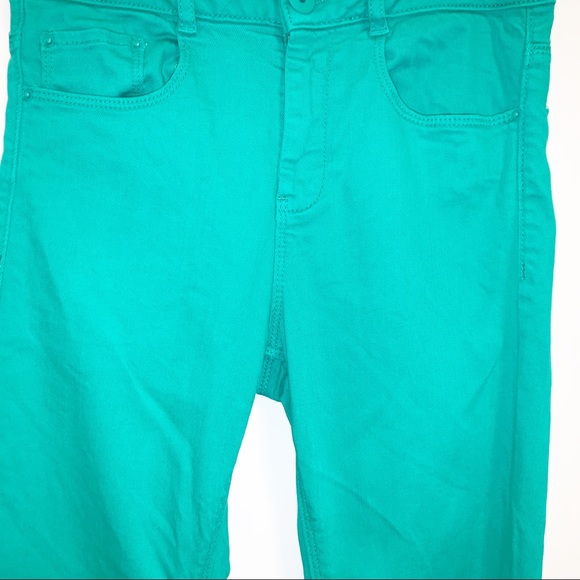 ASOS Ridley High Waist Ultra Skinny Green Jeans-4L - Picture 7 of 10